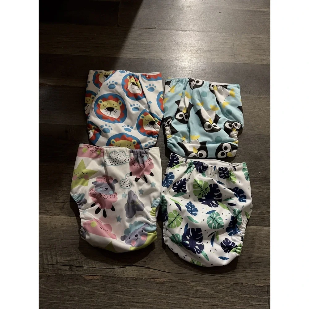 4 Brand New Cloth Diapers One Size
